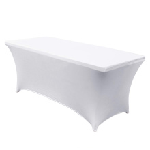 Nappeurs d&#39;étirement en gros de Reador pour une table rectangulaire de 6 pi Table étendue ajustée couverture de table en polyester pour le mariage